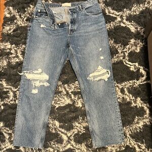 Trendy Ripped Denim Jeans